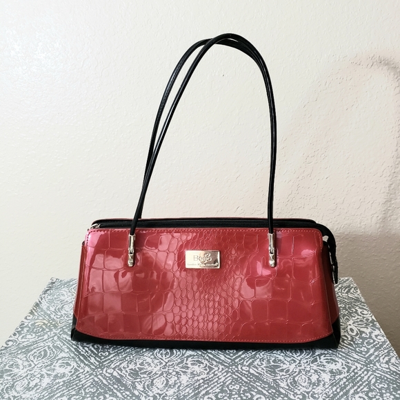 Beijo Handbags - BEIJO | Red Double Handle Shoulder Bag Purse